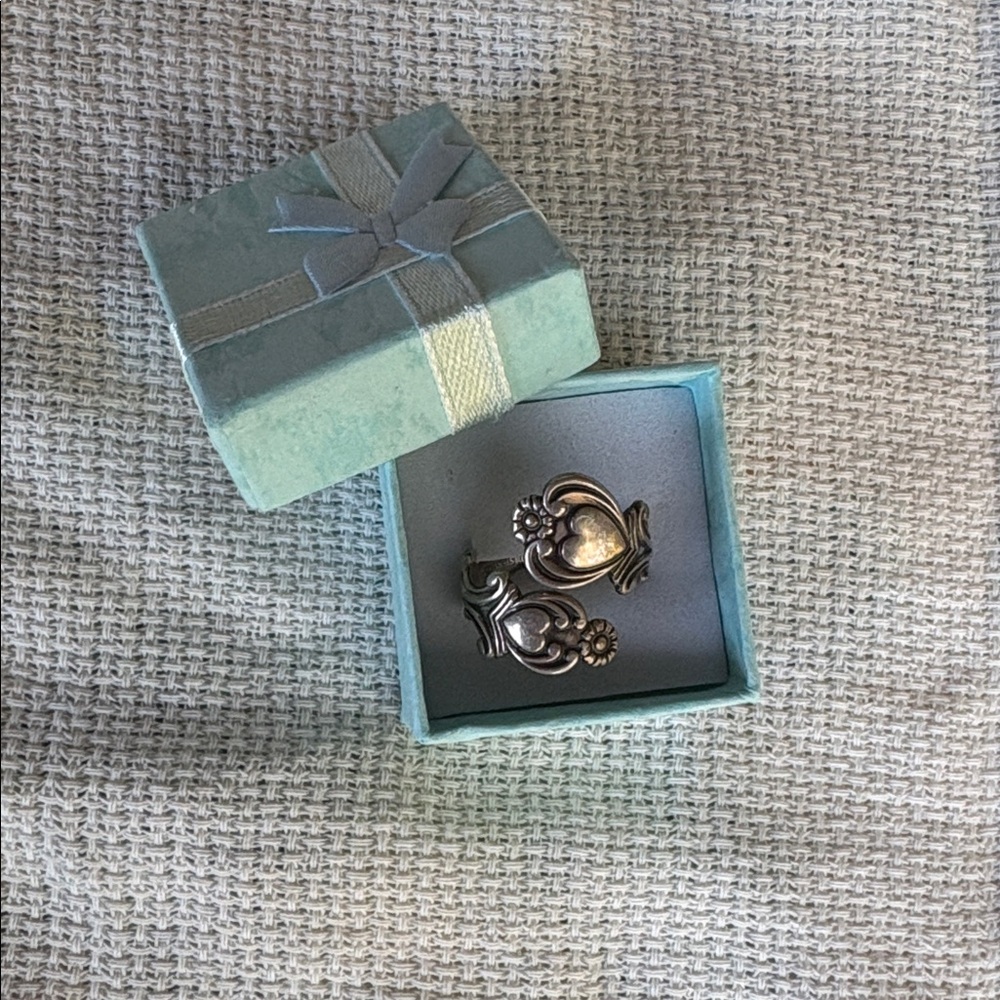 Vintage Avon Sterling silver spoon Ring/ 7.5